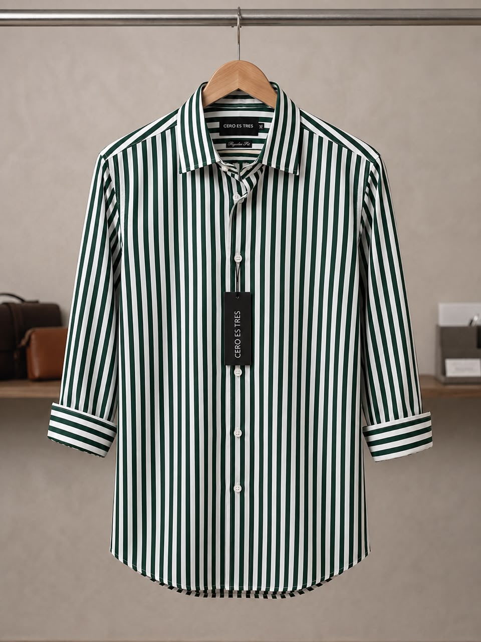 6535REGSPVE - CAMISA BREW VERDE